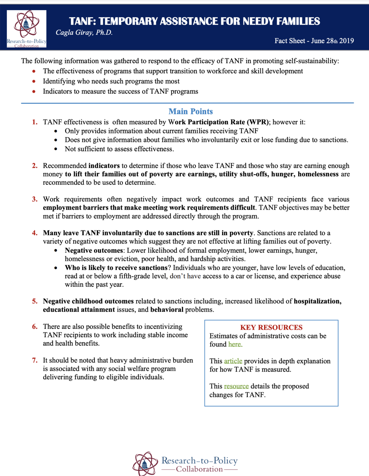 Temporary Assistance for Needy Families (TANF) - Evidence-to-Impact ...